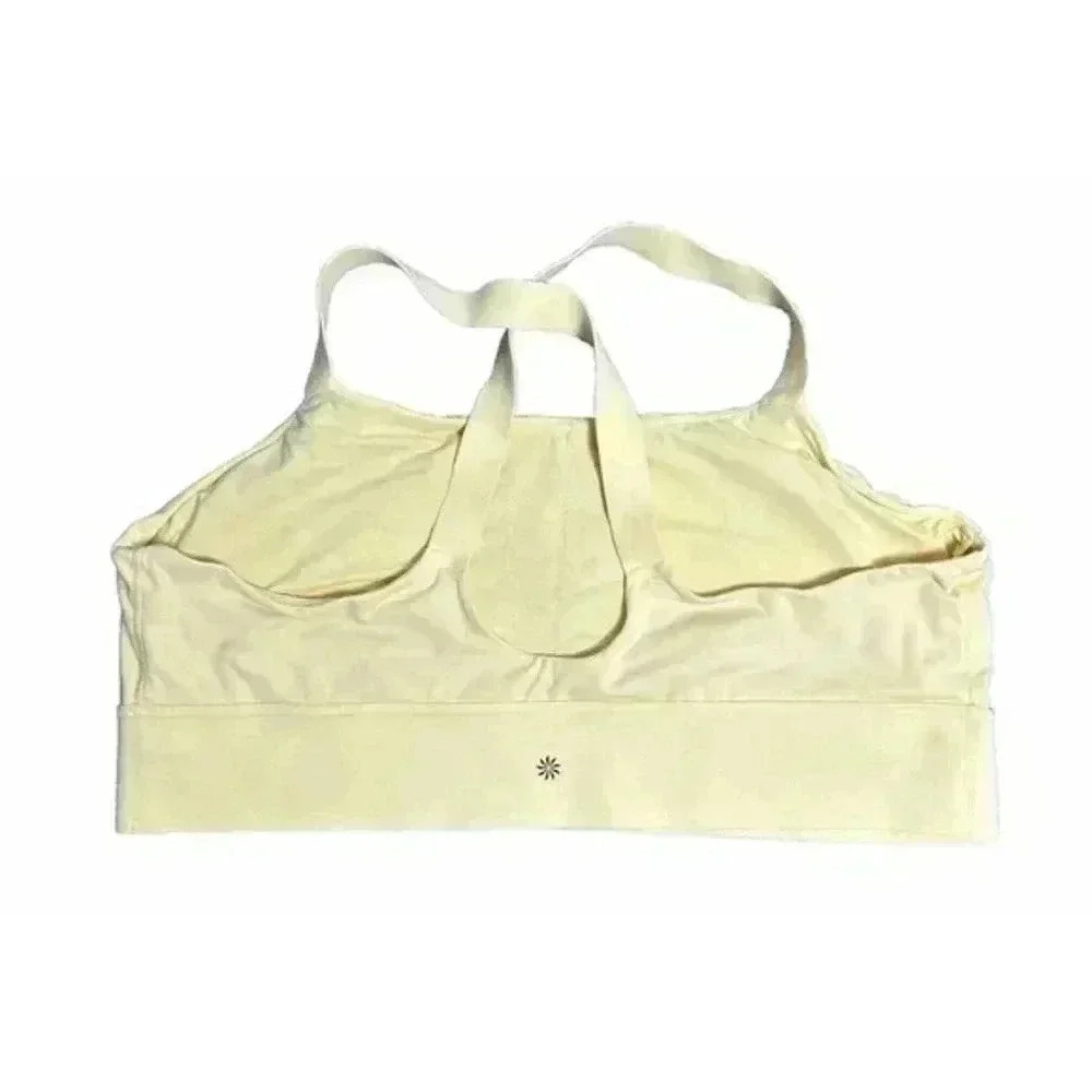 Athleta Pale green Warrior Twist Long Line Sports bra D-DD Size 3X